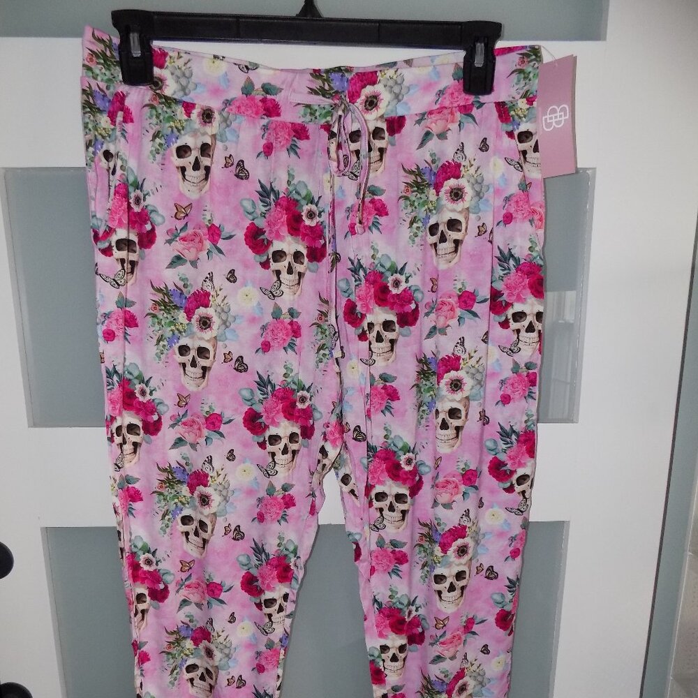 LITTLE BUM BUMS/Bums & Roses Killer Queen Pajama Pants Size XL Women's NEW